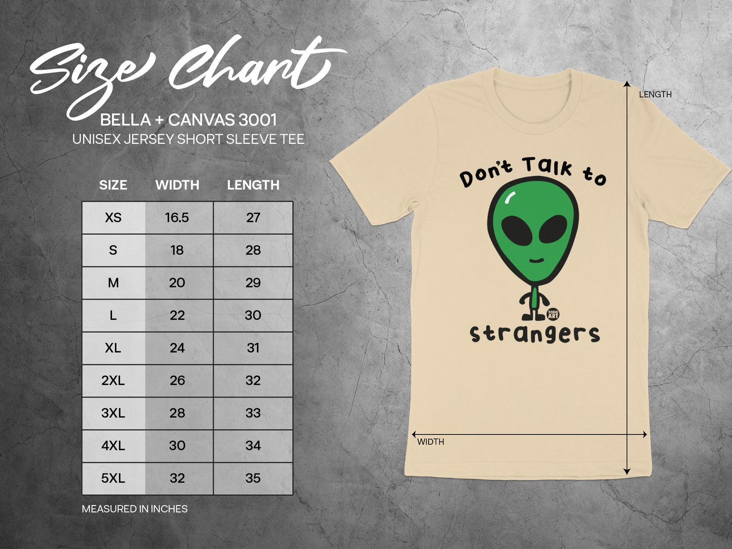 Don't Talk to Strangers Alien T-shirt product type
