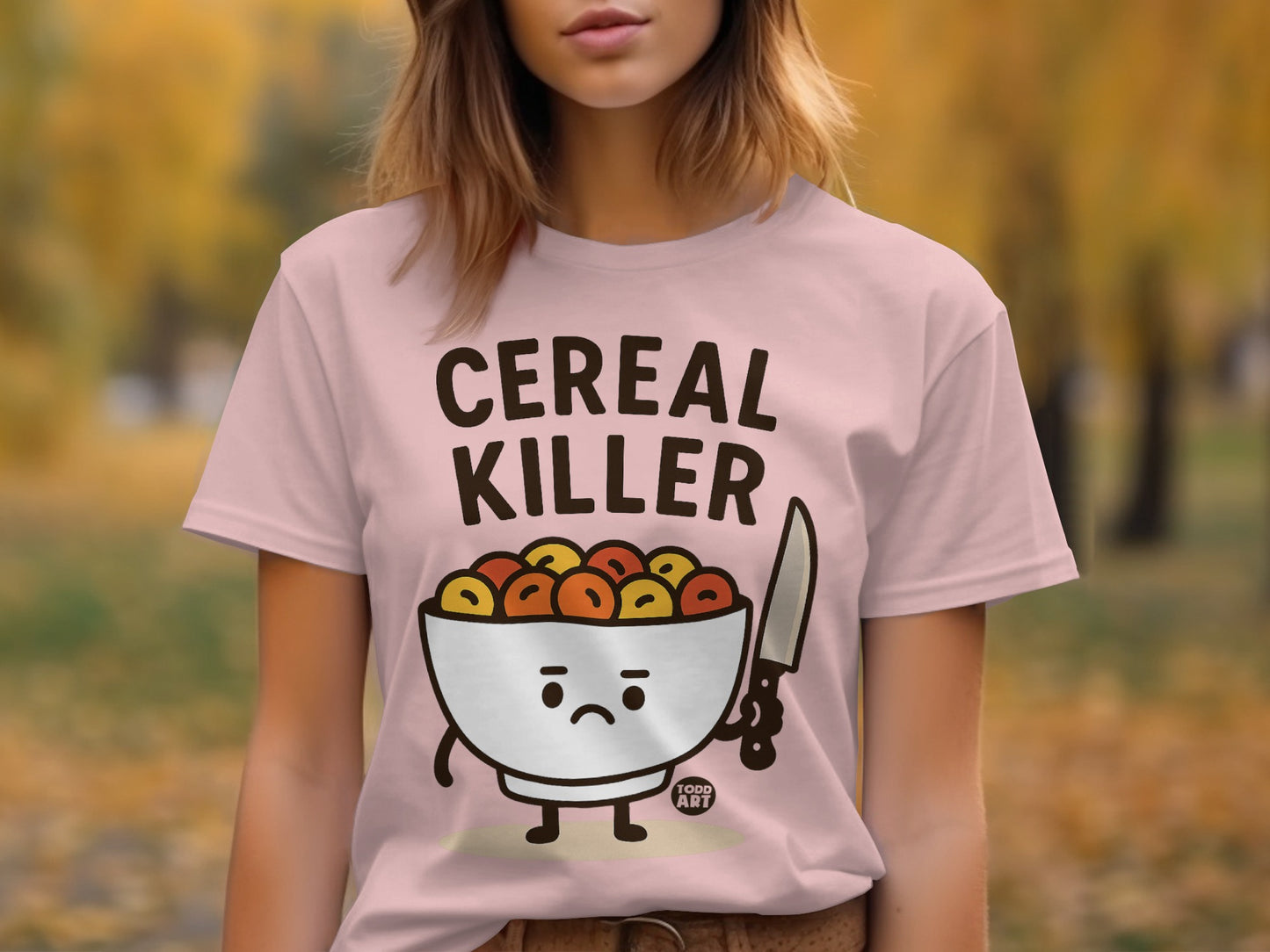 Cereal Killer Graphic Bowl Illustration T-shirt product