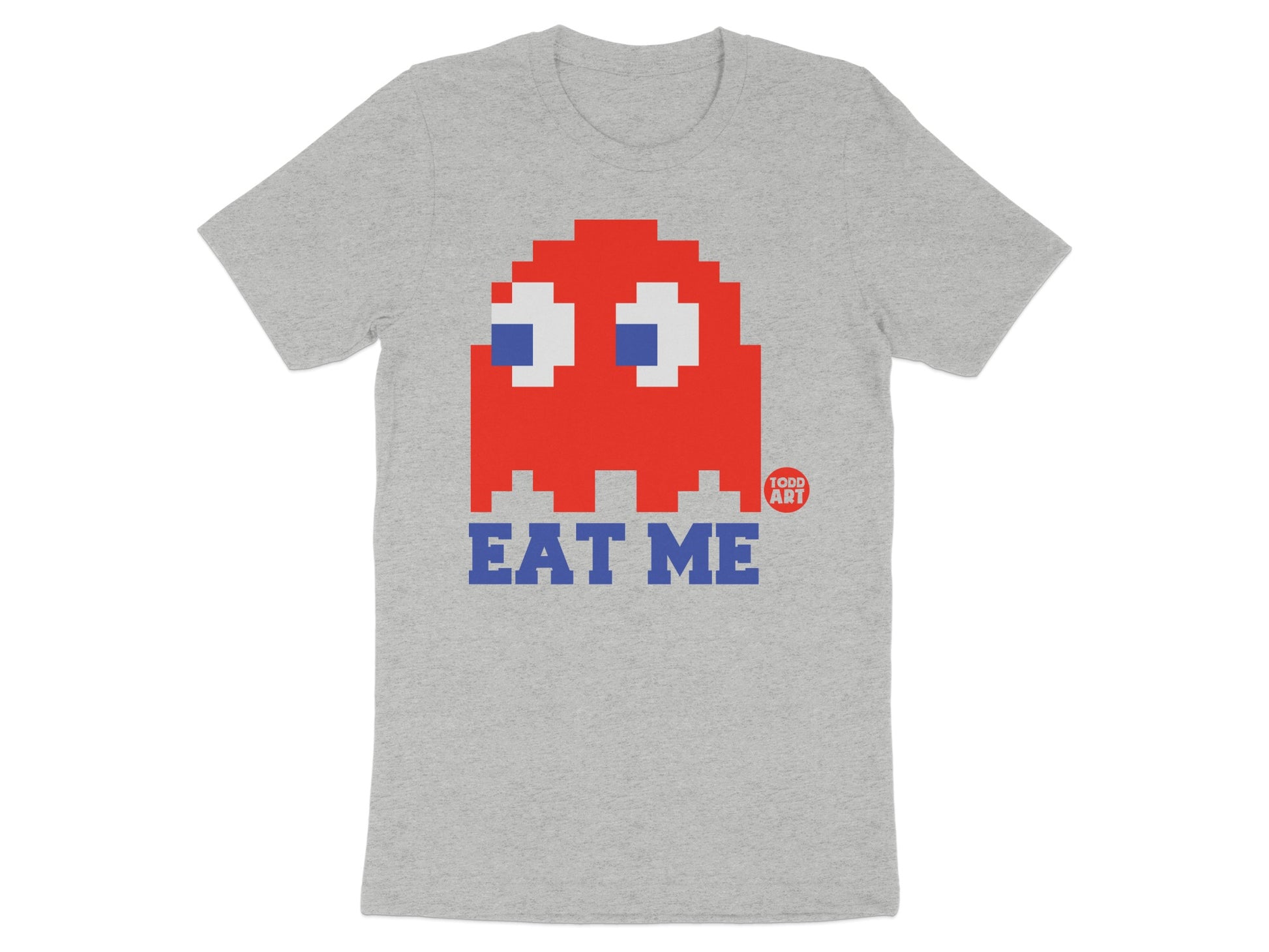 Classic Arcade Red Ghost Eat Me Graphic T-Shirt