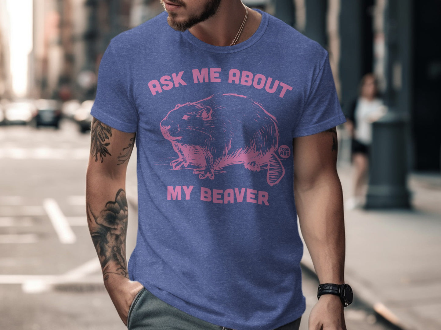 Ask Me About My Beaver Graphic T-Shirt product