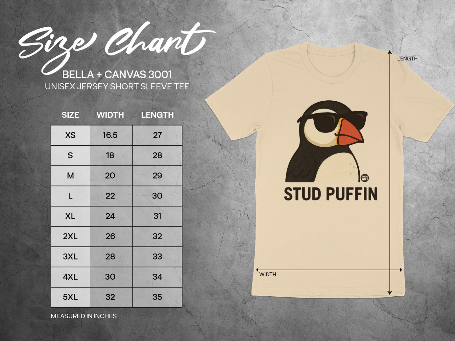 Stud Puffin Unisex Jersey Short Sleeve Tee product