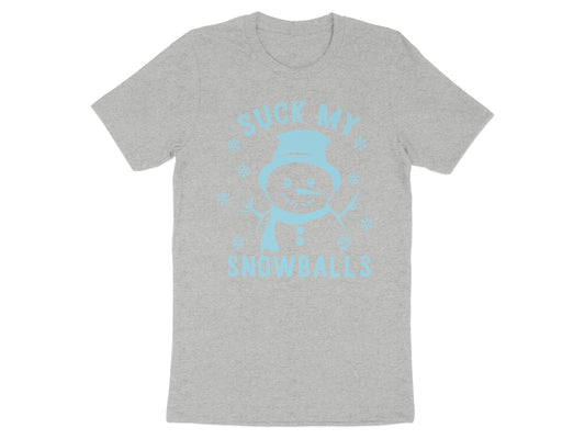 Suck My Snowballs Funny Snowman Graphic T-shirt product