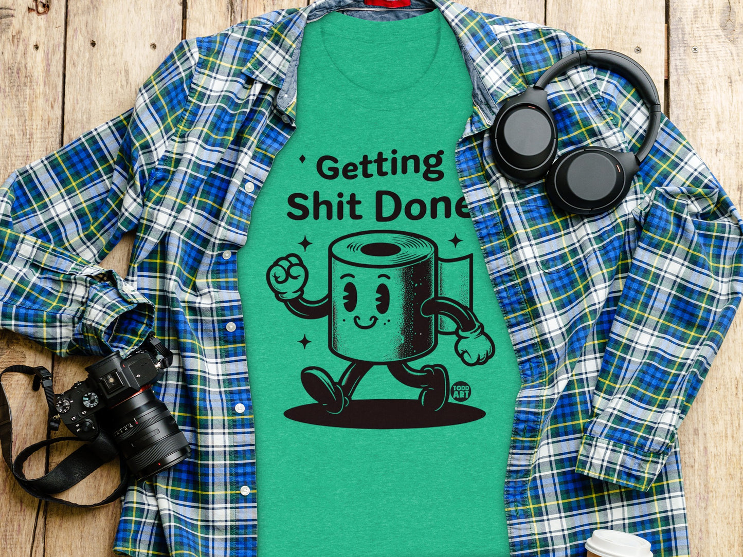 Motivational Graphic Tee Getting Shit Done Shirt