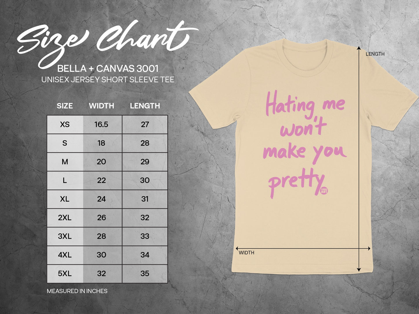 Hating me won't make you pretty short sleeve tee product