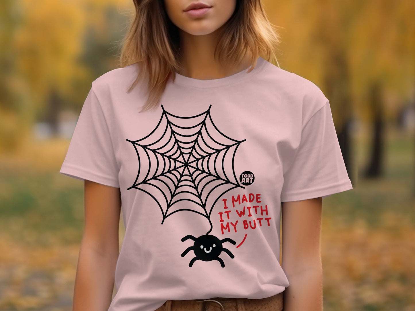 Funny Spider I Made It With My Butt T-Shirt product type