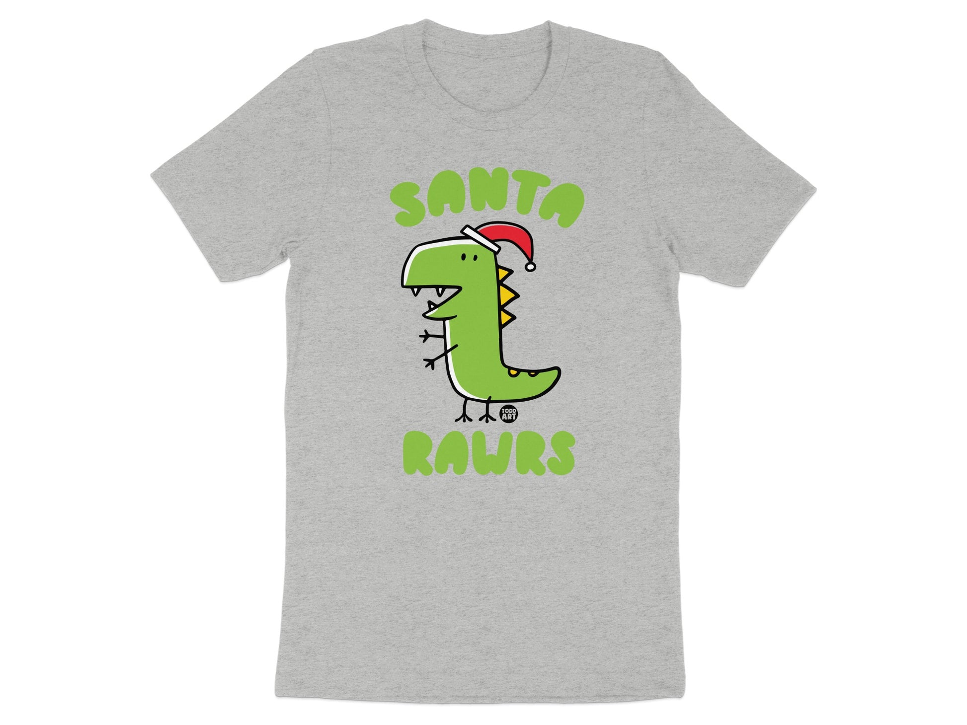 Santa Rawrs Dinosaur Graphic T-Shirt product type
