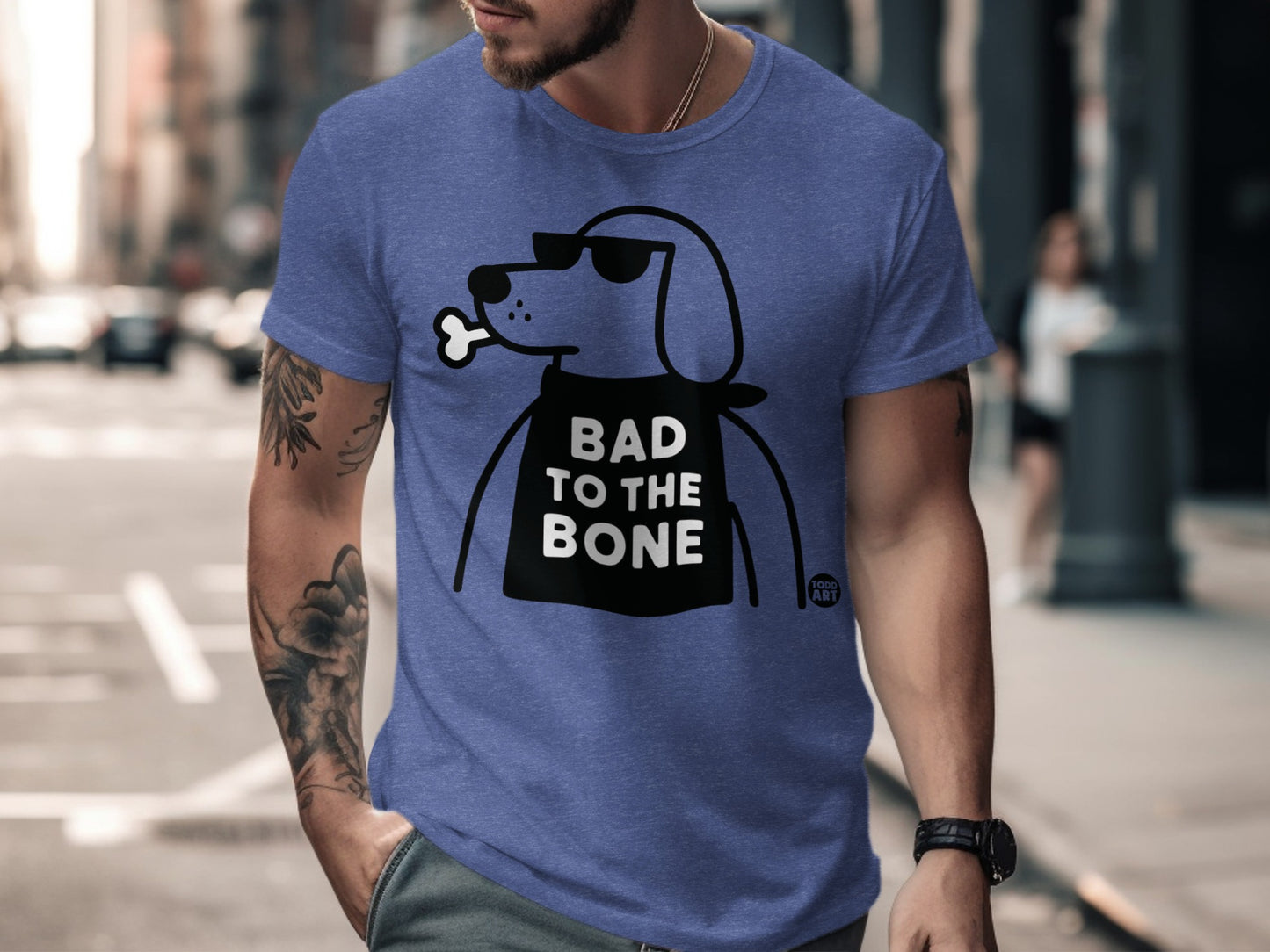 Cool Dog Graphic Tee with Humorous Print T-Shirt product
