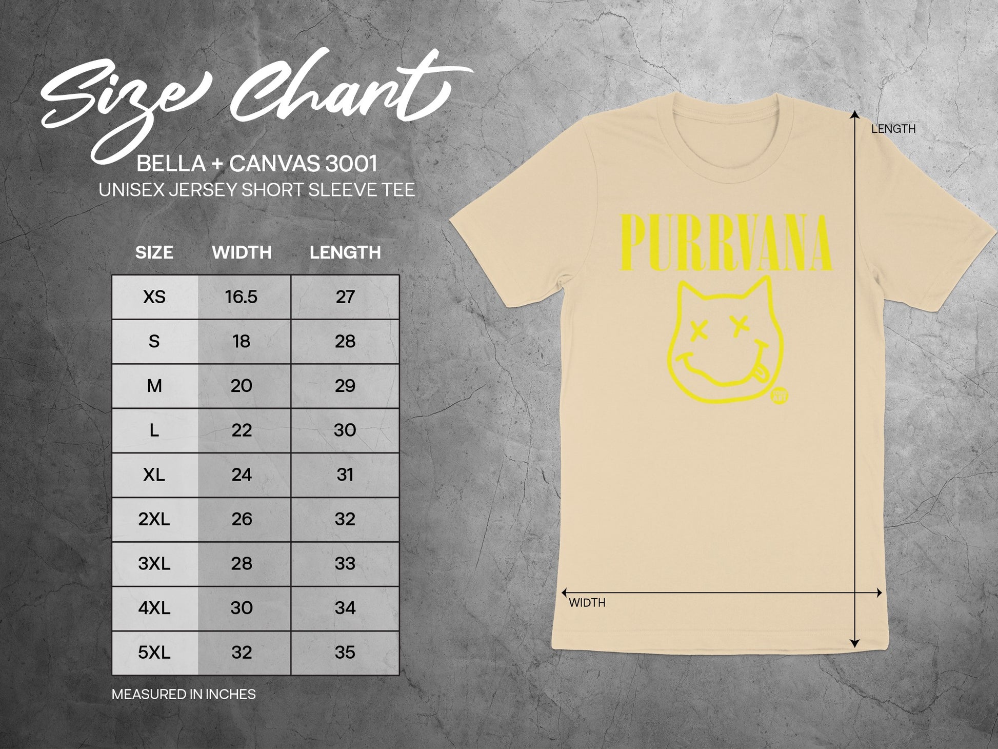 PURRIANA Bella+Canvas 3001 Unisex Jersey Short Sleeve Tee product type