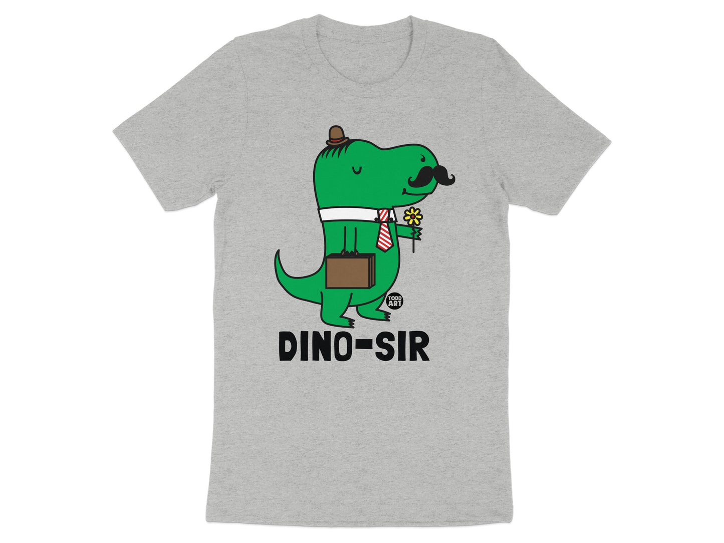 Funny Dino-Sir Graphic Short Sleeve T-Shirt product type
