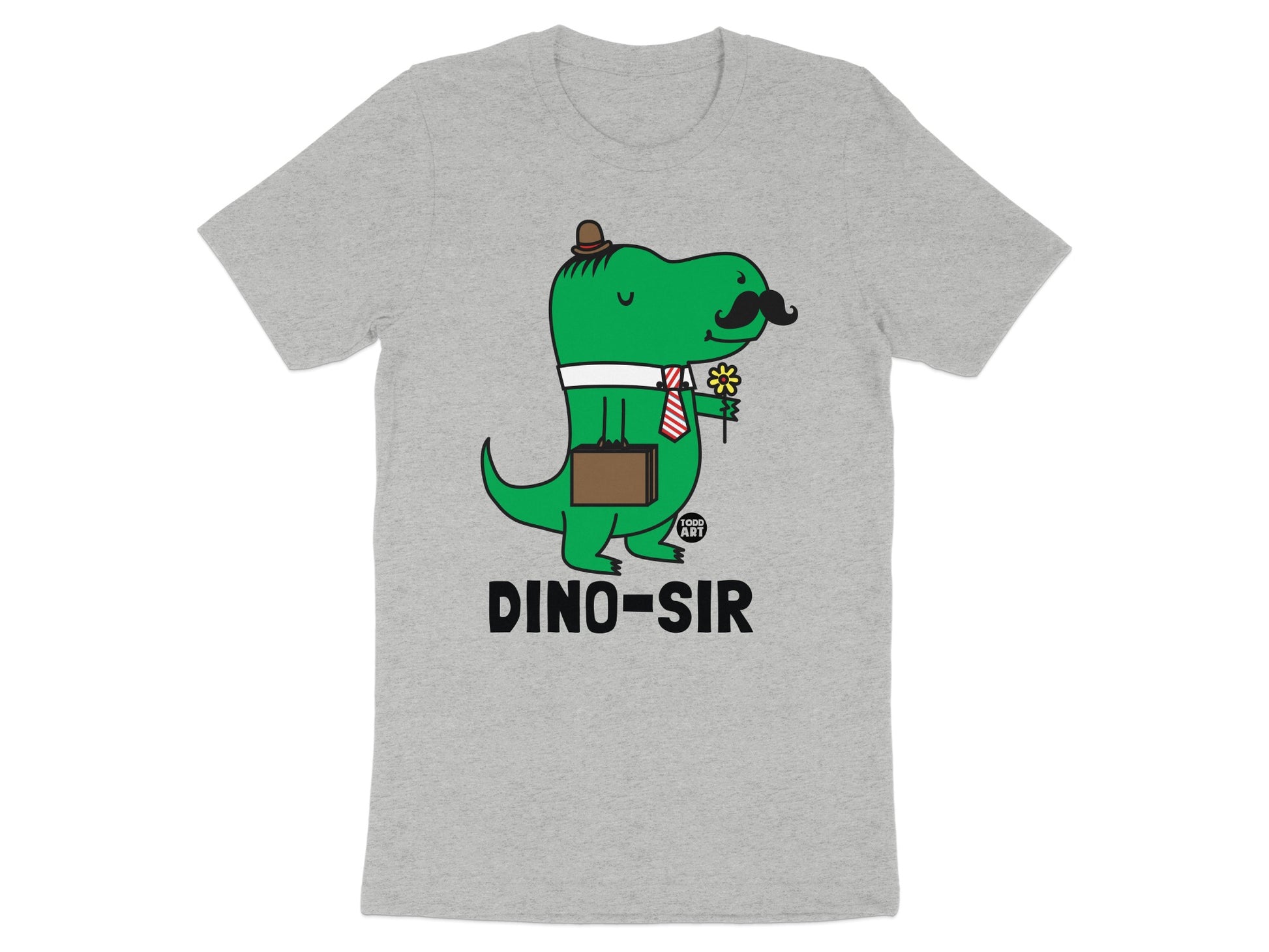 Funny Dino-Sir Graphic Short Sleeve T-Shirt product type
