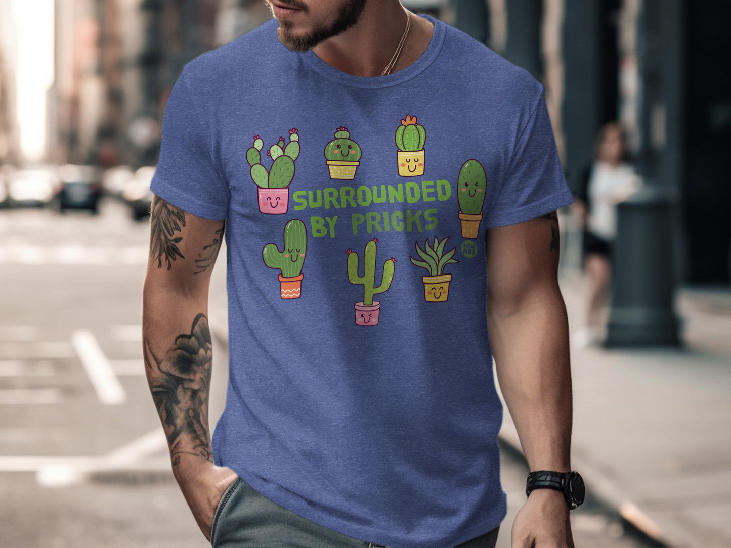 Funny Cactus Graphic Tee Surrounded by Pricks product