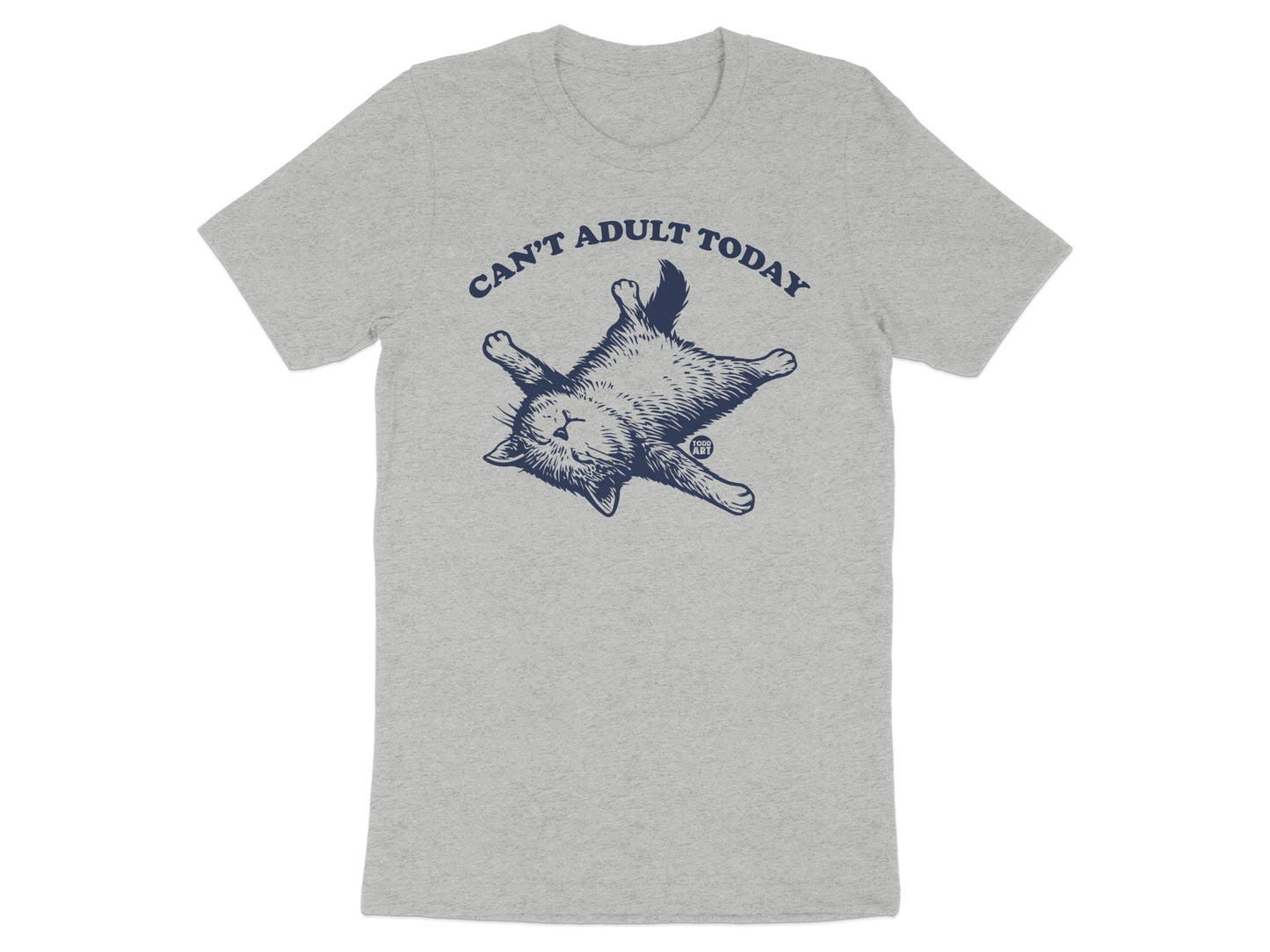Can't Adult Today Funny Cat Print Men's T-shirt product