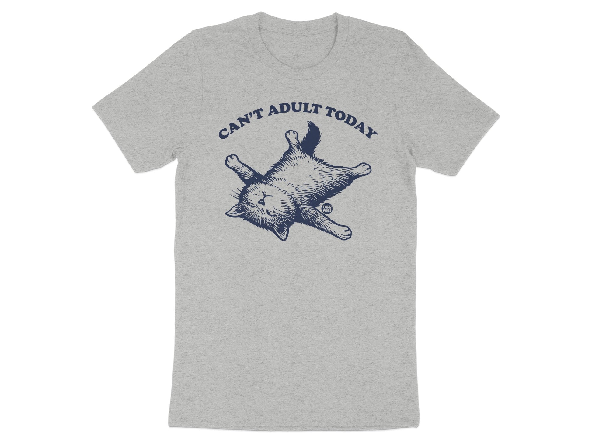 Can't Adult Today Funny Cat Print Men's T-shirt product