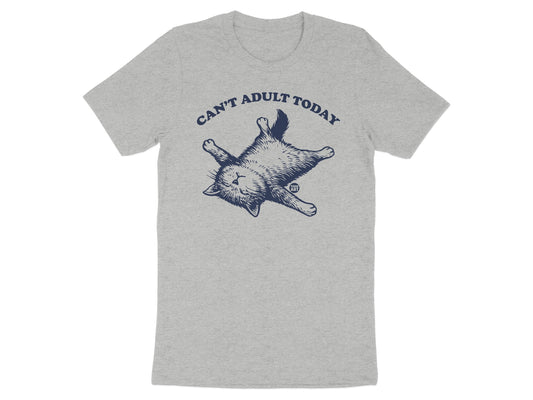 Can't Adult Today Funny Cat Print Men's T-shirt product