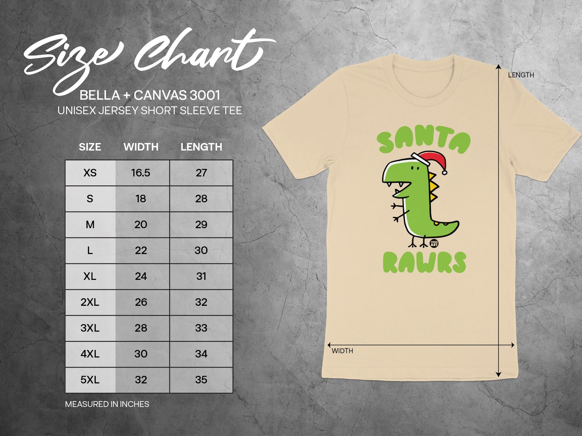 Santa Raurs Christmas Dinosaur T-Shirt product
