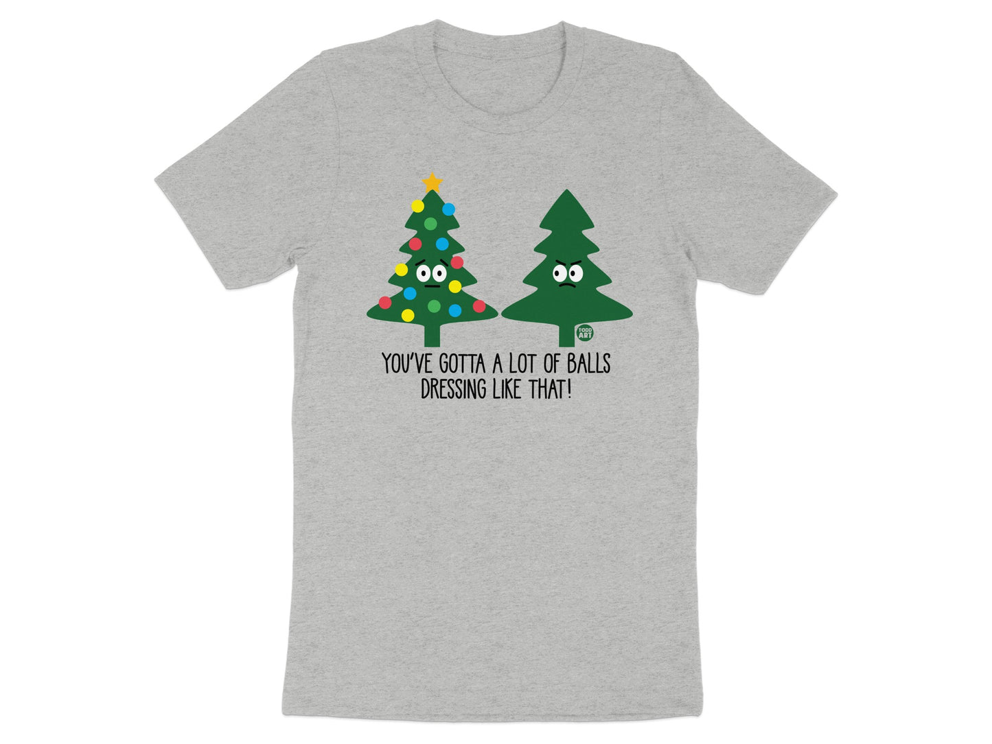 Funny Christmas Trees Graphic T-shirt Novelty Product