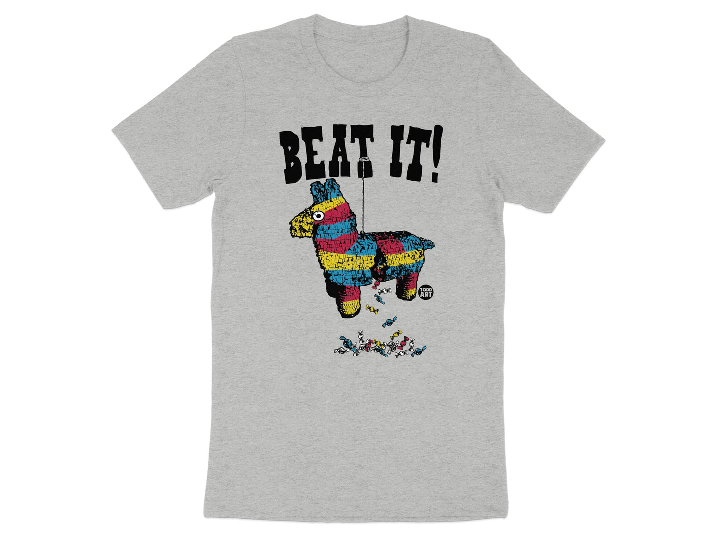 Beat It Colorful Piñata Graphic T-Shirt product