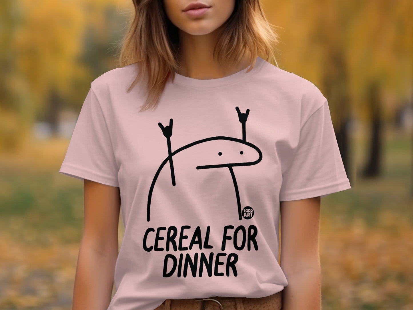 Cereal For Dinner Humorous Artwork T-Shirt product
