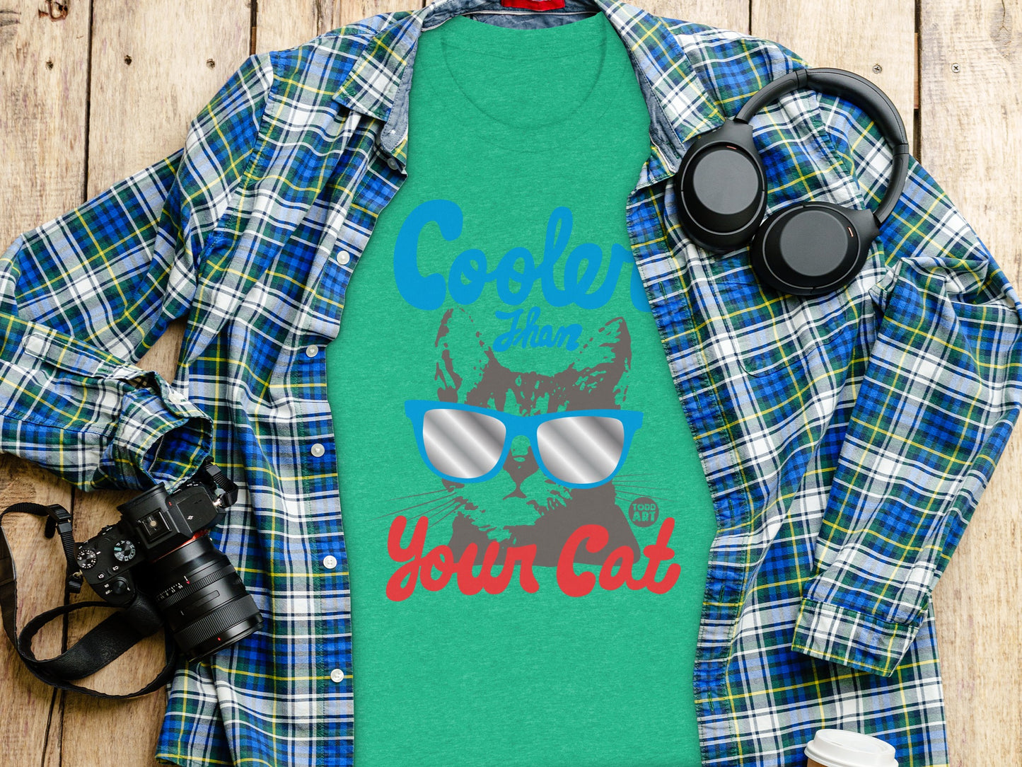 Cooler Than Your Cat Graphic T-shirt product type
