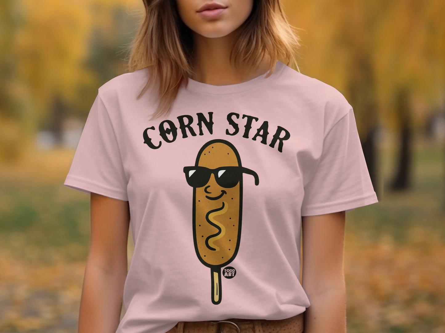 Corn Star Fun Graphic Slogan T-Shirt product