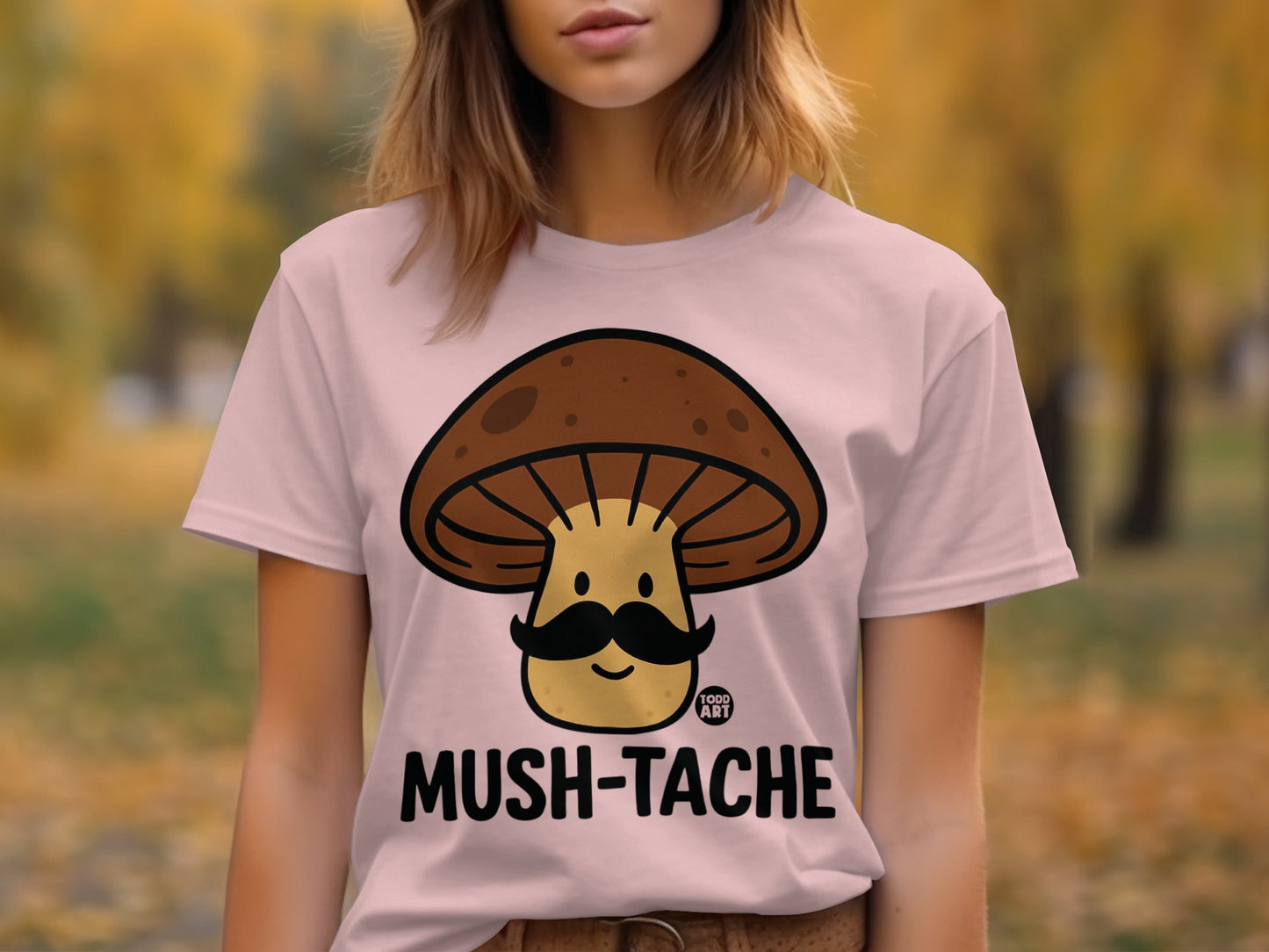 Mush-Tache Graphic Tee Perfect for Fun Loving product