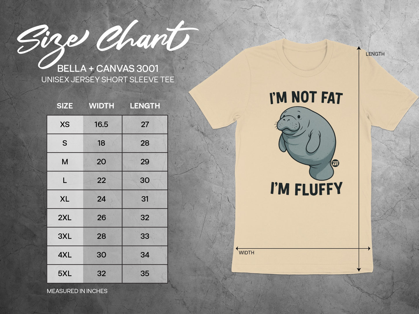 I'm Not Fat I'm Fluffy Unisex Jersey Short Sleeve Tee product