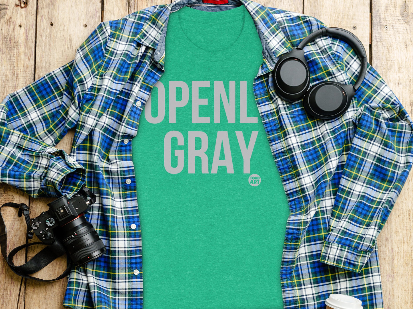 Openly Gray Graphic T-Shirt Comfortable Casual product