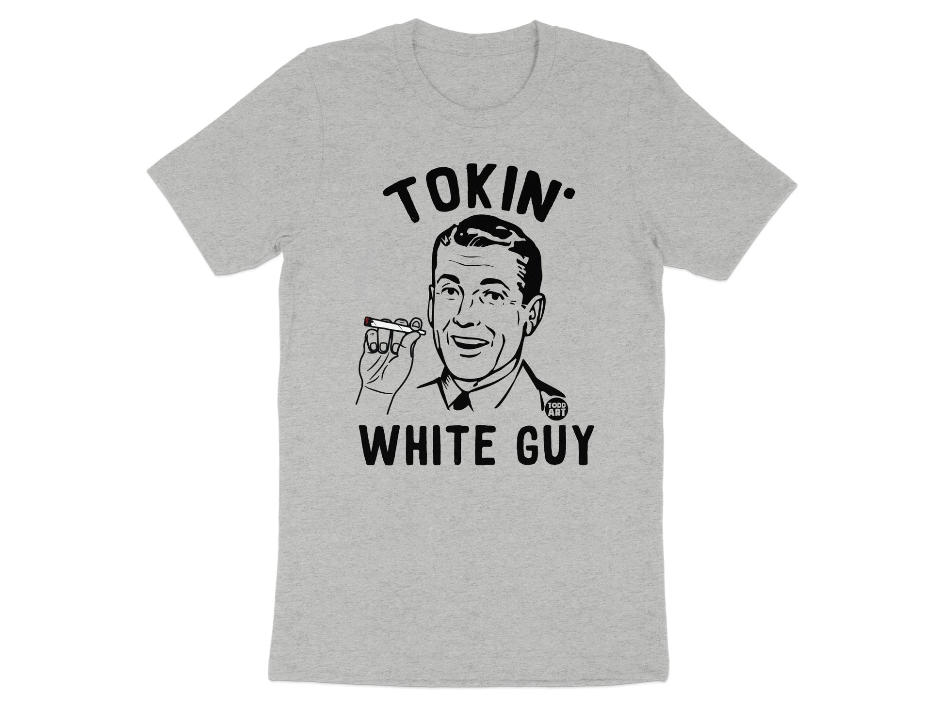 Tokin' White Guy Graphic T-Shirt Retro Vintage Tee