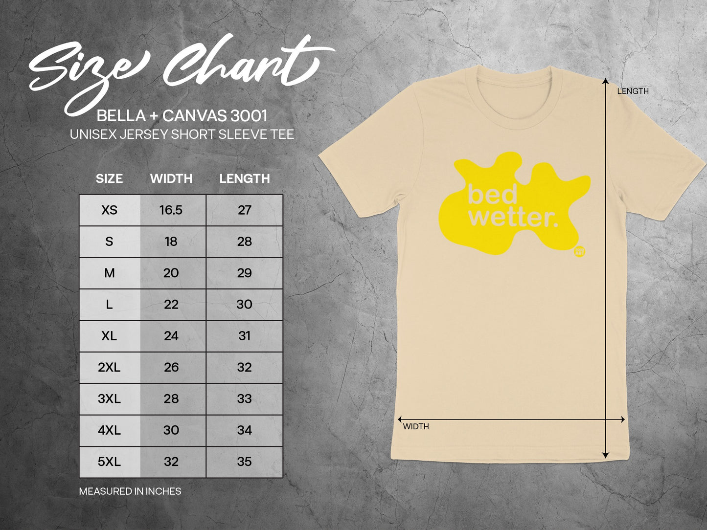 Bella + Canvas 3001 Unisex Jersey Short Sleeve Tee