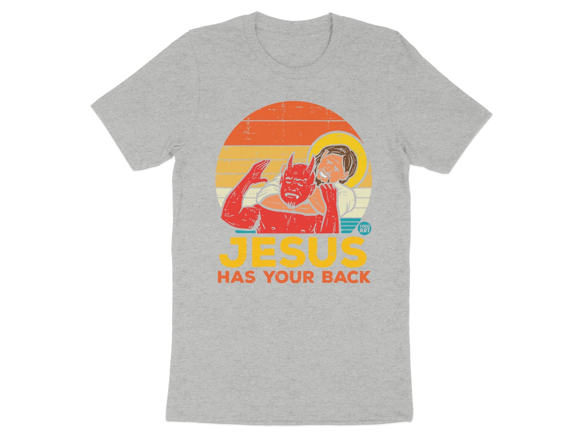 Jesus Has Your Back Funny Graphic T-Shirt product