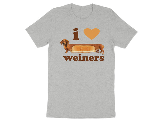 I Heart Weiners Funny Graphic Dachshund T-Shirt product type