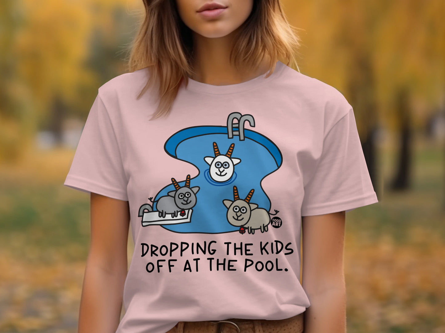 Dropping The Kids Off At The Pool Graphic T-shirt product