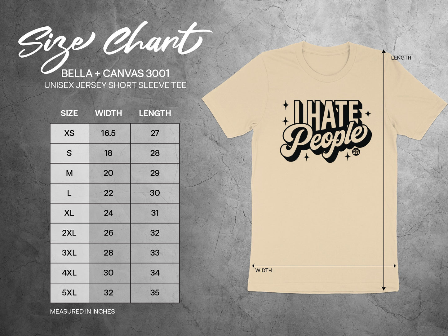 I Hate People Graphic Unisex Jersey Short Sleeve Tee product