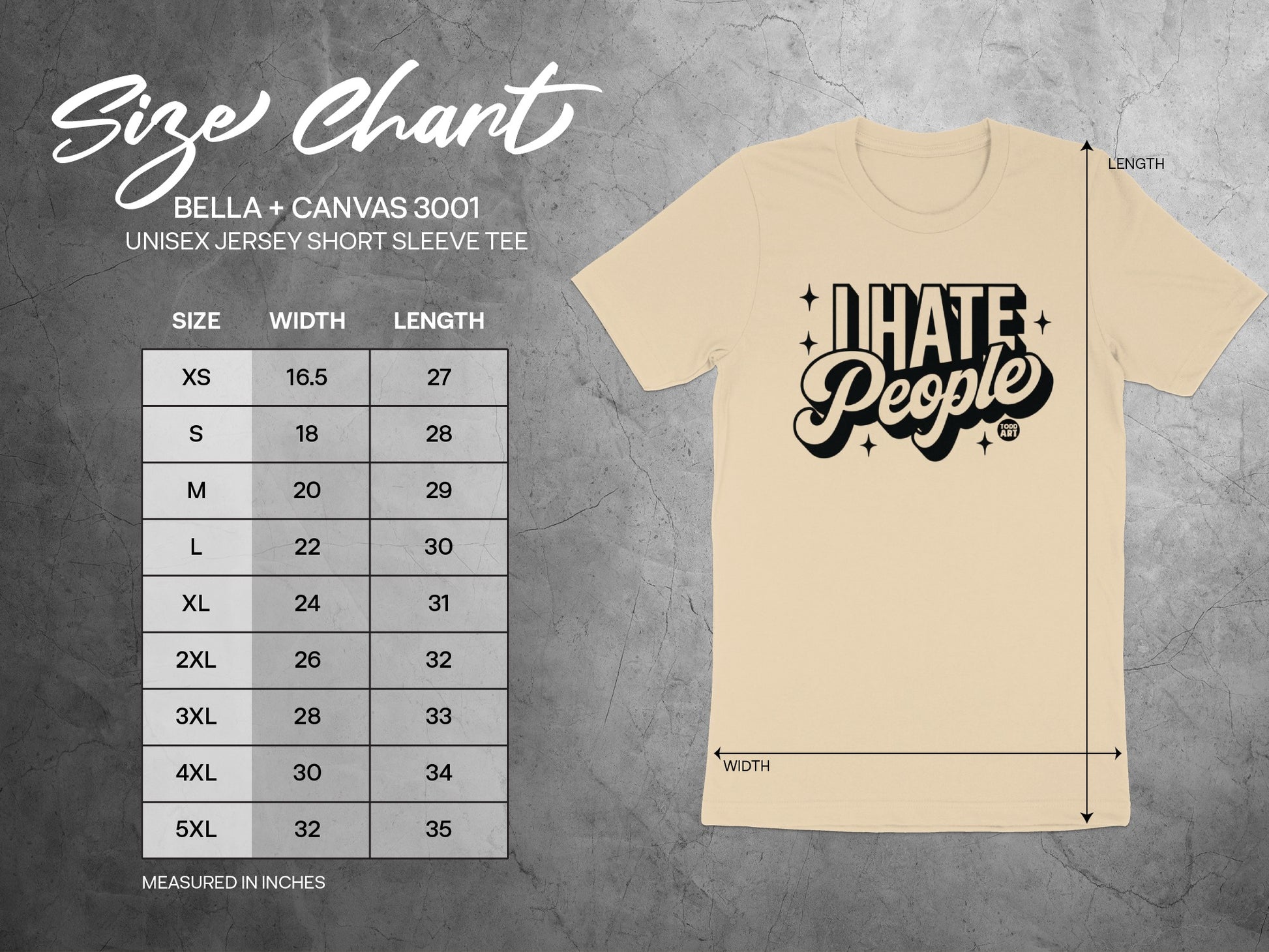 I Hate People Graphic Unisex Jersey Short Sleeve Tee product