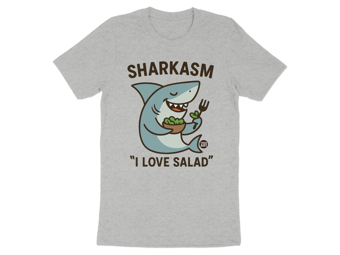 Sharkasm I Love Salad Graphic T-Shirt