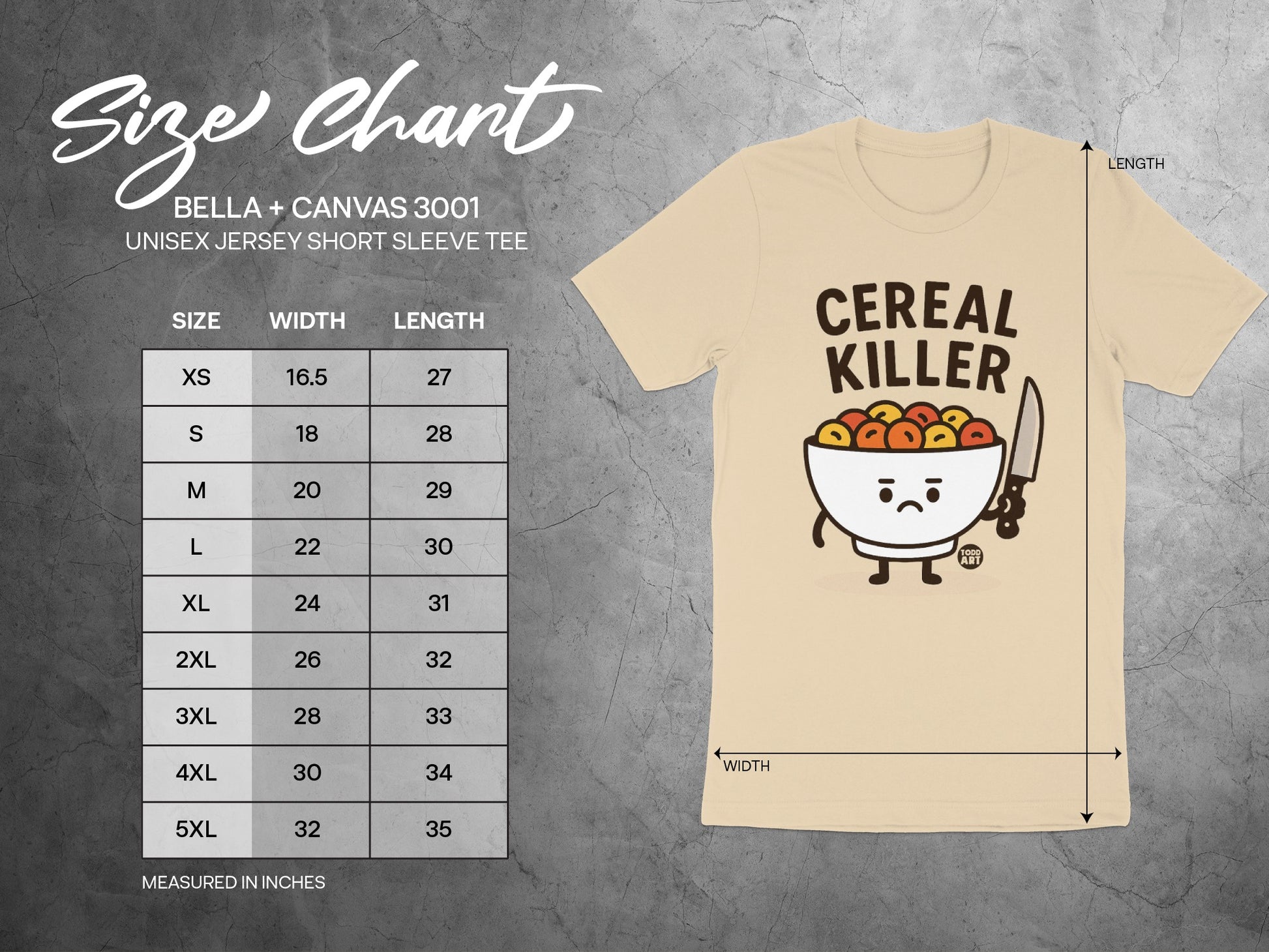 Cereal Killer Themed Unisex Short Sleeve Tee product