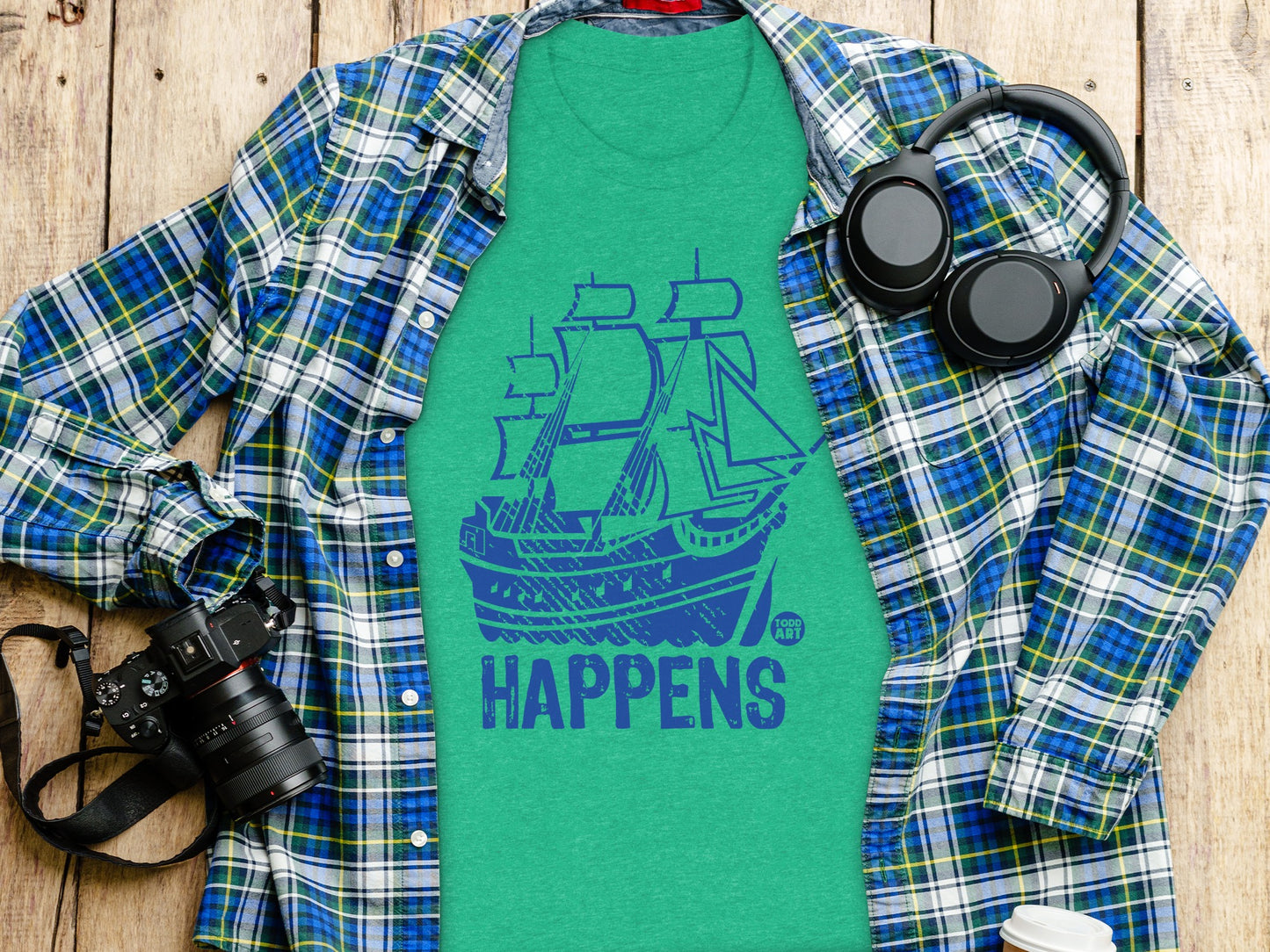 Happens Graphic Teal T-shirt product type
