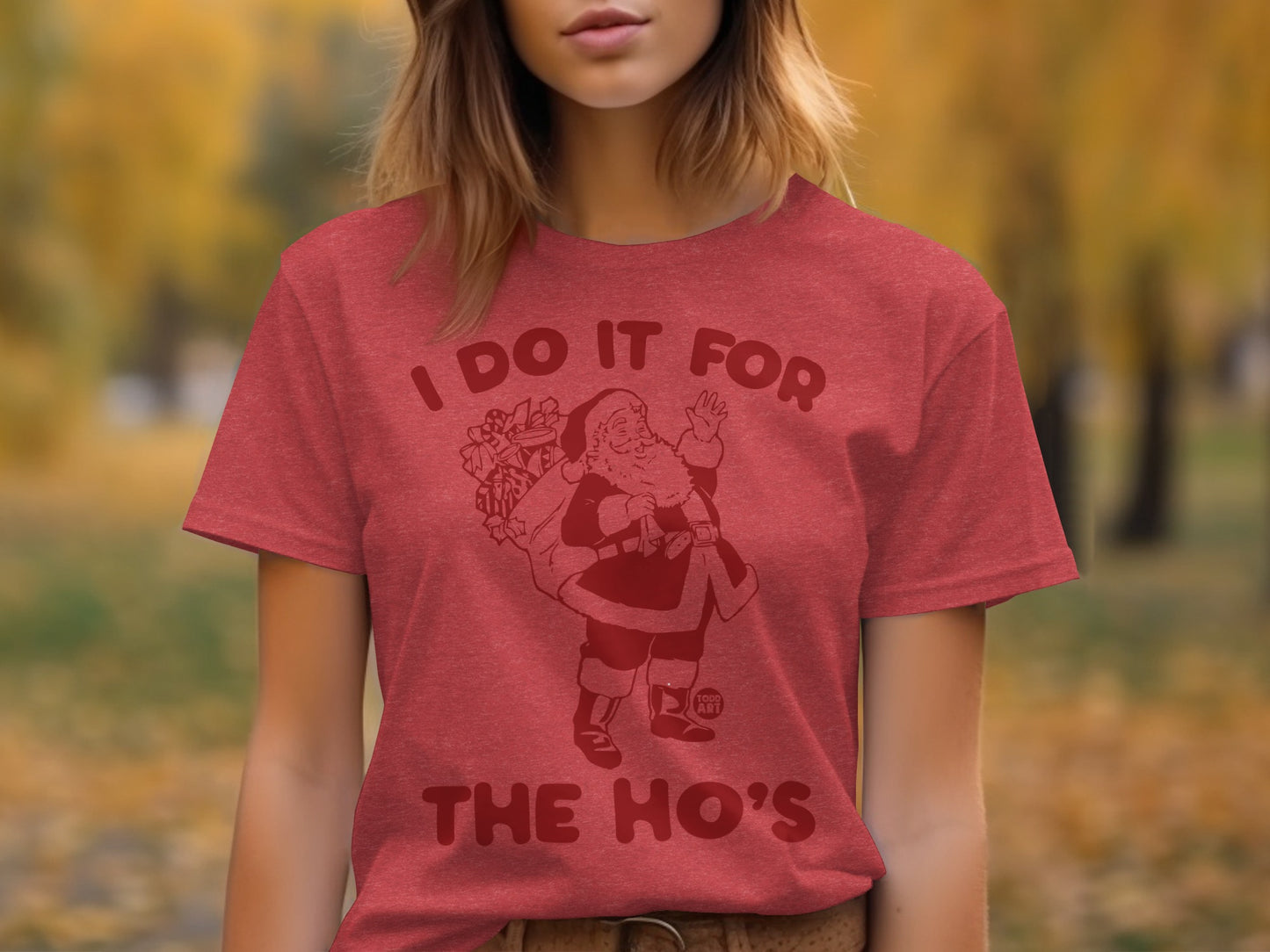 Funny Santa I Do It For The Ho's Unisex T-Shirt