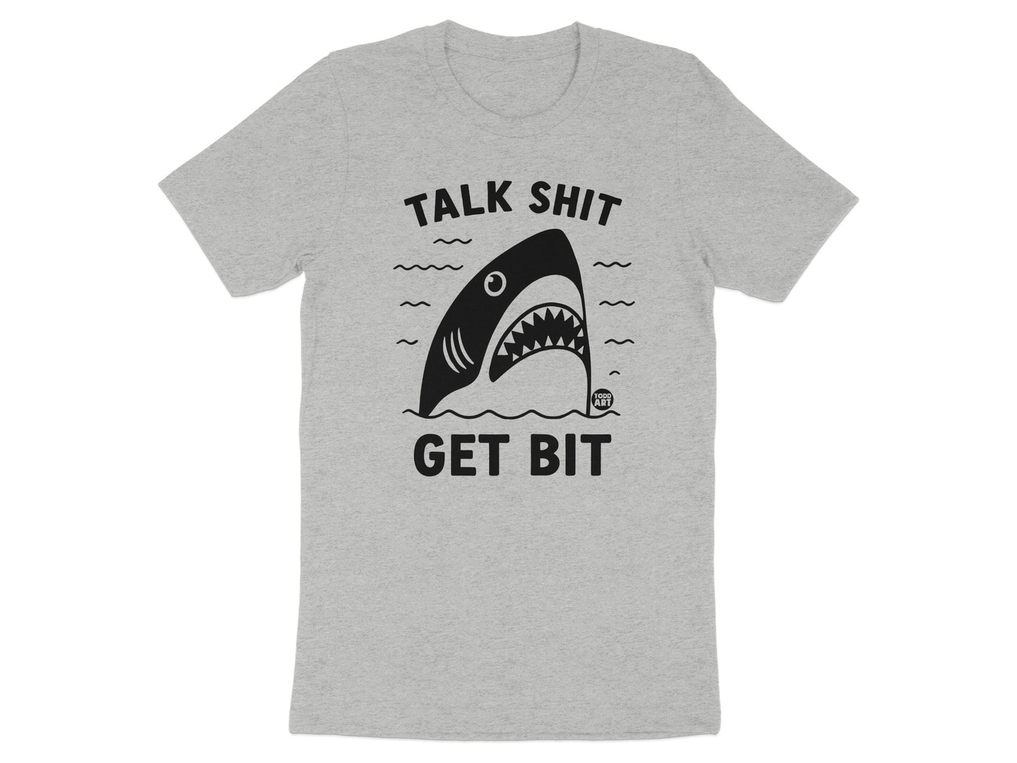 Talk Shit Get Bit Shark Graphic T-shirt Product
