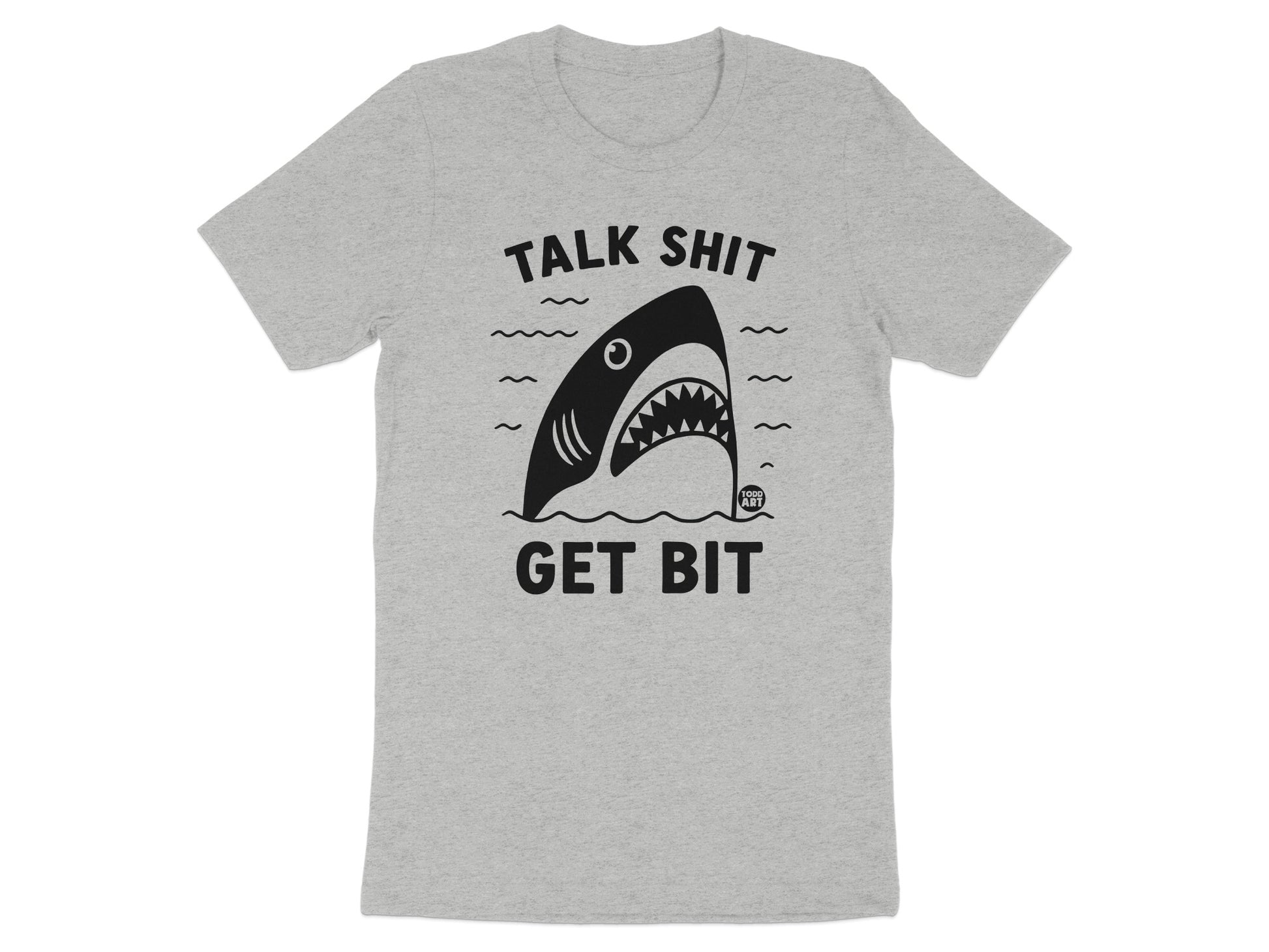 Talk Shit Get Bit Shark Graphic T-shirt Product