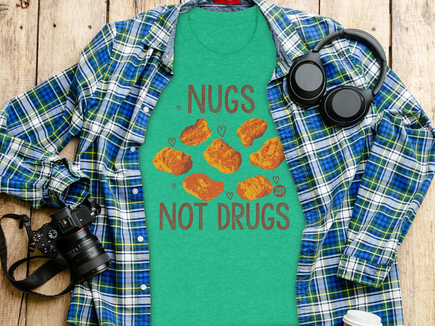 Nugs Not Drugs Print T-Shirt Perfect Apparel product