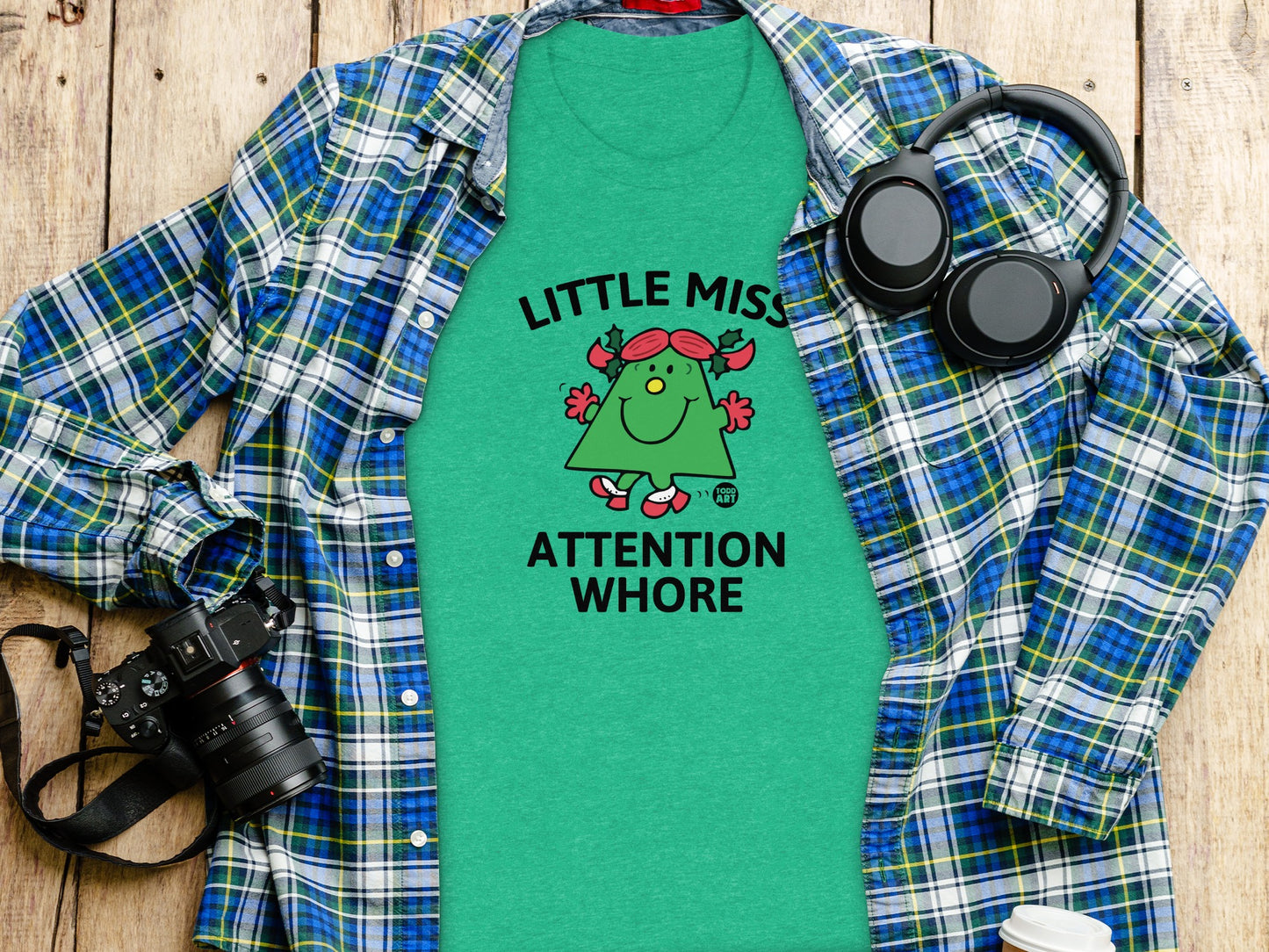 Little Miss Attention Whore Humorous Graphic Tee