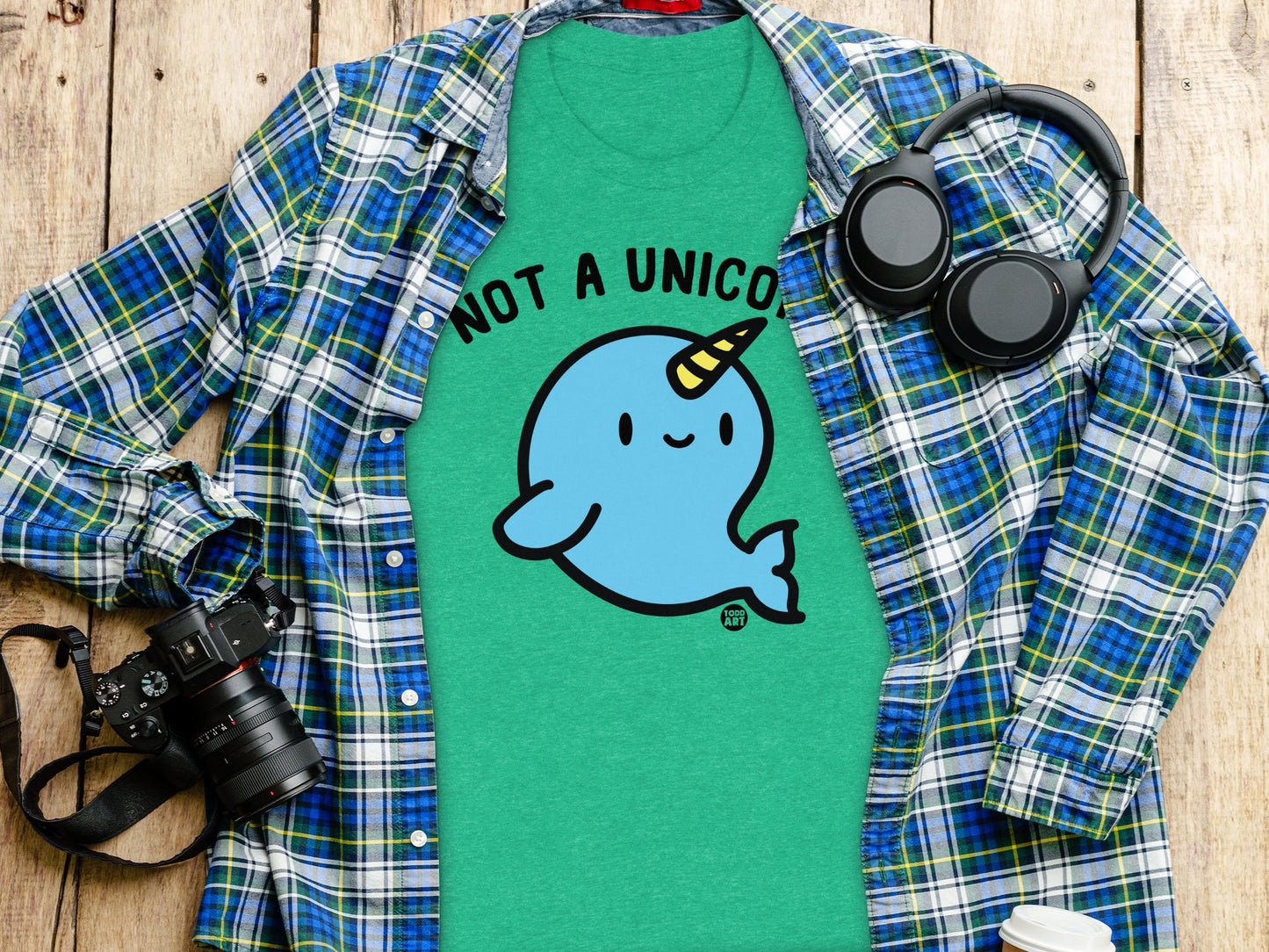 Not a Unicorn Narwhal Graphic Tee Shirt product