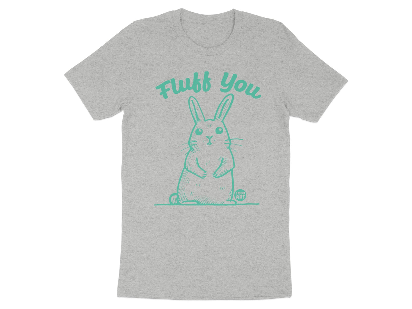 Fluff You Bunny Graphic Print Casual Tee Shirt product