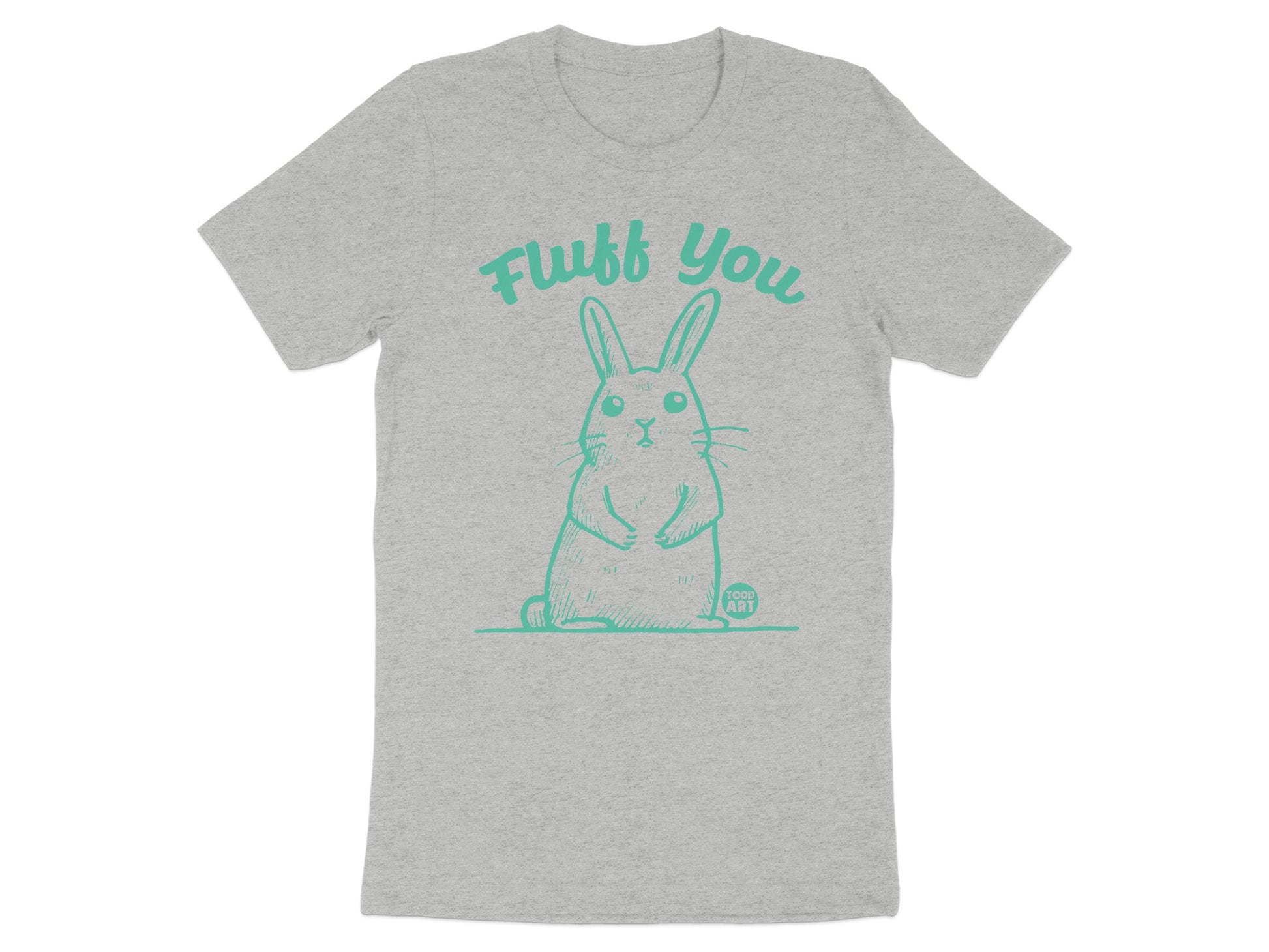 Fluff You Bunny Graphic Print Casual Tee Shirt product