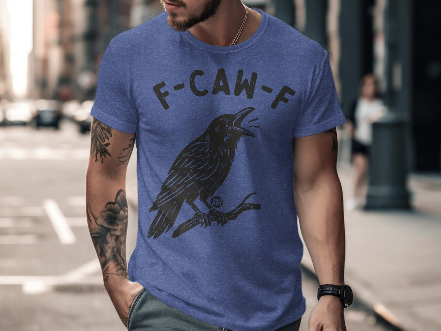 F-CAW-F Crow Graphic Tee Shirt design product