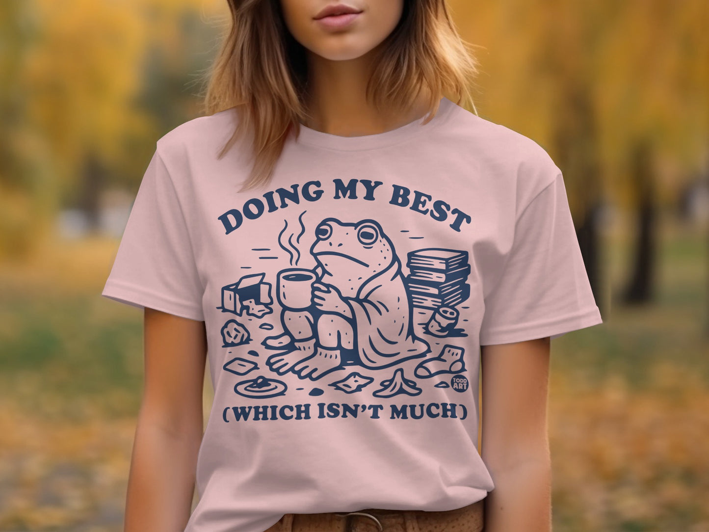 Doing My Best Frog Graphic Tee Shirt product