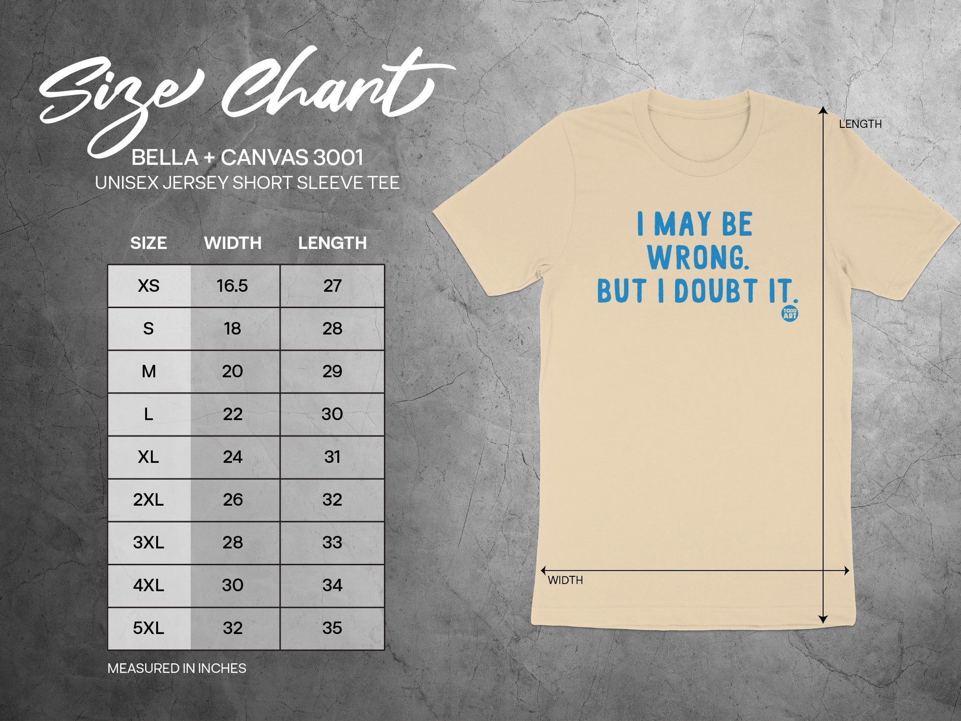 I May Be Wrong But I Doubt It Unisex Jersey Tee product