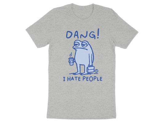 Dang I Hate People illustrated T-shirt product