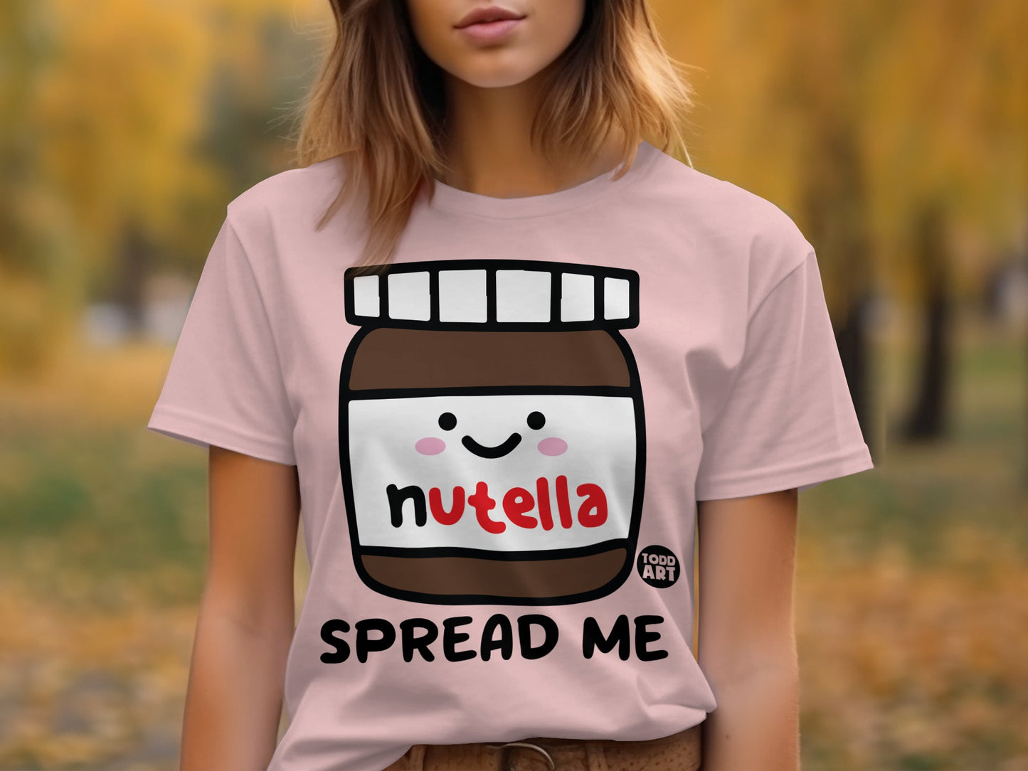 Cute Smiling Nutella Spread Me T-Shirt product type
